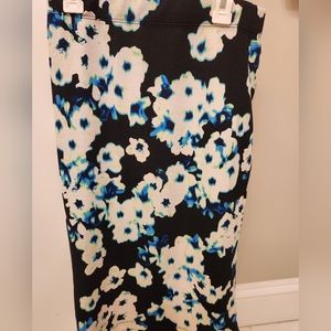 Floral midi skirt